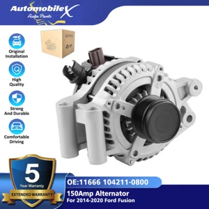 Alternator For Ford Fusion 2014 2015 2016 2017 2018 2019 2020 11666 104211-0800 - Picture 1 of 9