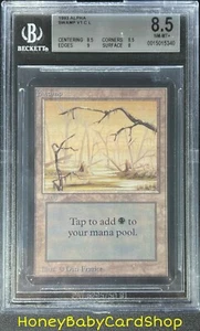 MTG Limited Edition Alpha 1993 Swamp (B) BGS 8.5 NM/MT+ Old School 93/94 - Picture 1 of 6