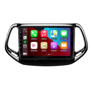 ANDROID autoradio navigatore per Jeep Compass 2 MP 2017 2018 2019 2020 CarPlay A - Foto 1 di 1