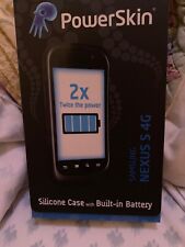 New powerskin silicone case with built-in battery for samsung nexus s 4g