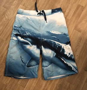 Great White Shark Board Shorts Boy’s Size XL 14-16 by OLD NAVY - Picture 1 of 3