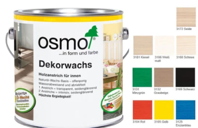 OSMO Dekorwachs Holzanstrich für innen in vers. Farben Wachs Farbe vers. Größen - Bild 1 von 4