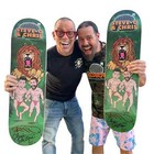 Chris Pontius and Steve-O Wilboyz Signed Skateboard Deck AUTOGRAPHED!!! 33X8.25