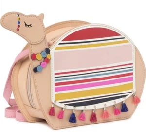 SAC À MAIN CUIR DE CHAMEAU MULTICOLORE KATE SPADE ÉPAULE SAC CORPS CROIX RARE NEUF ! - Photo 1/6