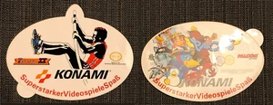 2 Aufkleber von Konami - aus den 90er Jahren - Aufkleber zu Videospielen (K) - Bild 1 von 3