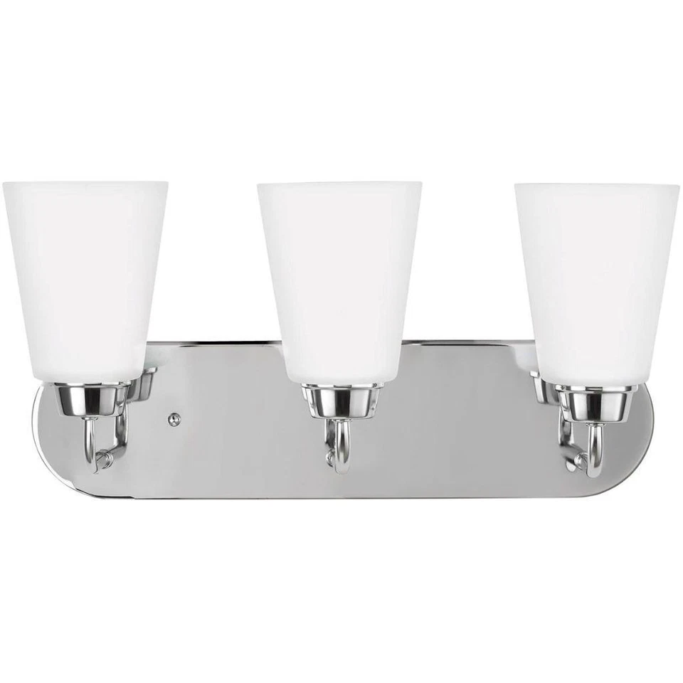 Sea Gull Kerrville 3 Light 18 inch Vanity, Chrome, 4415203-05 - Image 1 of 1