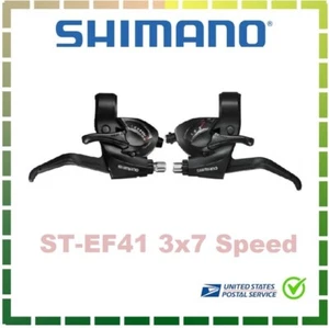 Shimano Tourney ST EF41 3 x 7 Speed STI Trigger Shifter Brake Set MTB Bike EF41 - Picture 1 of 5