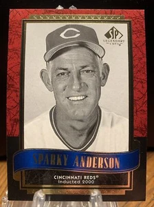 Tarjeta de béisbol SP Legendary Cuts 2003 #114 Sparky Anderson - Imagen 1 de 2