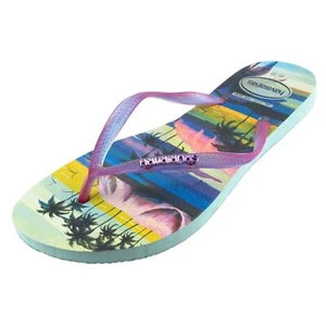 Havaianas Flip Flops Multicolor Synthetic Women Shoes Size 11-12 Medium - Picture 1 of 6