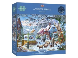 Gibsons 1000 Piece Jigsaw Puzzle - A Winter Stroll - Picture 1 of 1