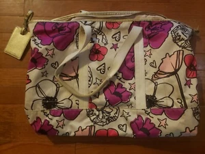 Coach Poppy Bandana Butterfly Grafitti Purse Bag 20" X 14" - Picture 1 of 16