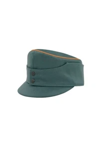 WWII German Gendarmerie Gebirgsjager Bergmütze Gabardine Field Cap Piped L - Picture 1 of 2