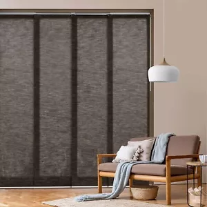 Adjustable Sliding Panel Track Blinds 45.8" 86" W X 96" H Extendable Vertical Bl - Picture 1 of 8