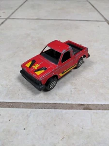 Vintage Tootsietoy Chevy S-10 Red Pick Up Truck Chicago Car Metal & Plastic 4” - Picture 1 of 12