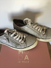 moda in pelle navy trainers