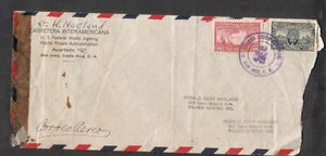Costa Rica 1943 WWII censor cover US Federal Works Agency Public Roads to MD  - Picture 1 of 2