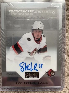 2020-21 O-Pee-Chee Platinum SP Tim Stutzle RC AUTO OTTAWA Senators🔥🔥 - Bild 1 von 2