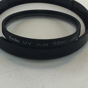 Kenko UV SL-39 Screw On 55mm Camera Lens Filter w/ Hard Case VGC - Picture 1 of 5