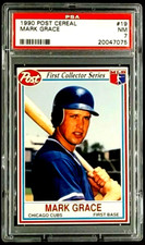 1990 Post Cereal #19 Mark Grace Chicago Cubs PSA 7 NM Only 10 Card Graded Higher