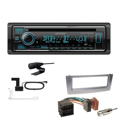 Kenwood 1-DIN Receiver Autoradio DAB Bluetooth für Fiat Linea anthrazit metallic - Bild 1 von 4