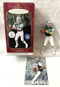 Vintage 1997 New York Jets Halmark Joe Namath Ornament New In Box With Card - Picture 1 of 8