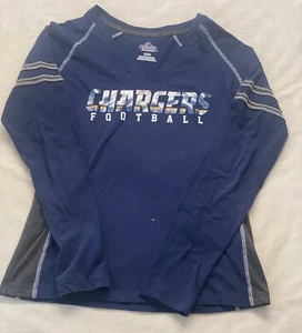 LA Chargers Shirt Womens Medium Blue NFL Football - Picture 1 of 9