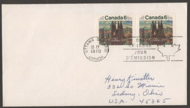 CANADA 1970 FIRST DAY COVER ISLE OF SPRUCE BY ARTHUR LISMER LANDSCAPE - Image 1 of 1