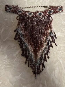 collana donna con frange di perline - Foto 1 di 3