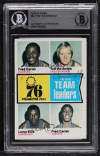 1974 Topps Fred Carter Tom Van Arsdale Leroy Ellis #94 BAS Certified BGS Encased