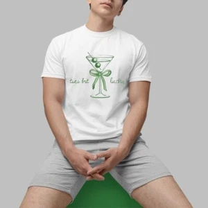 St. Patrick’s Day Tini Bit Lucky Martini Shirt, T-Shirt 2025 Size S to 5 XL - Picture 1 of 3