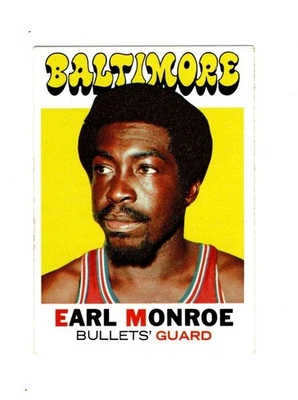 1971 Topps EARL MONROE #130 EX--Пули, Зал славы!! - Изображение 1 из 2