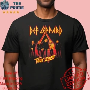 Official Def Leppard Tour 2025 Band Graphic T-Shirt - Bild 1 von 3