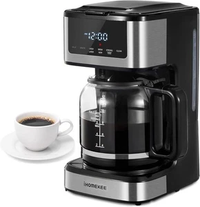 Programmable Drip Coffee Maker 12 Cup, Coffee Machine With Iced Coffee Function, - Picture 1 of 12