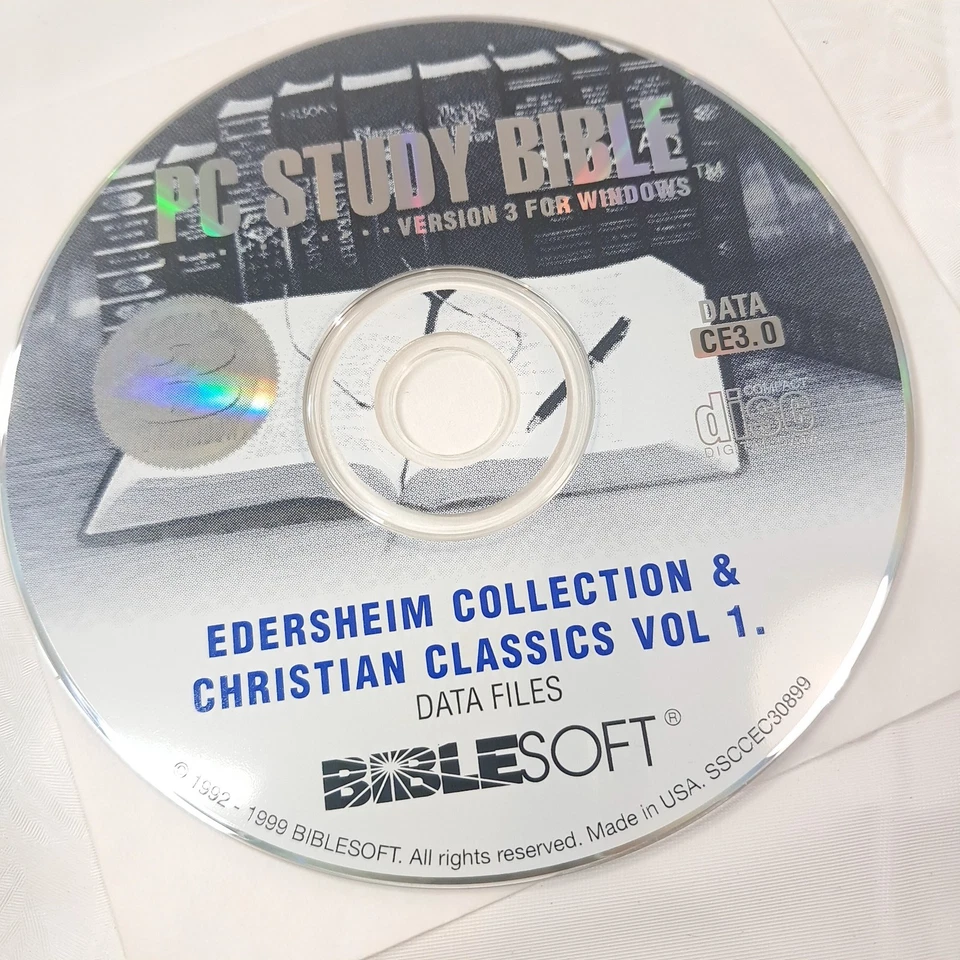 PC Study Bible Biblesoft V3 CD Edersheim Collection & Christian Classics Vol 1 - Image 1 of 1