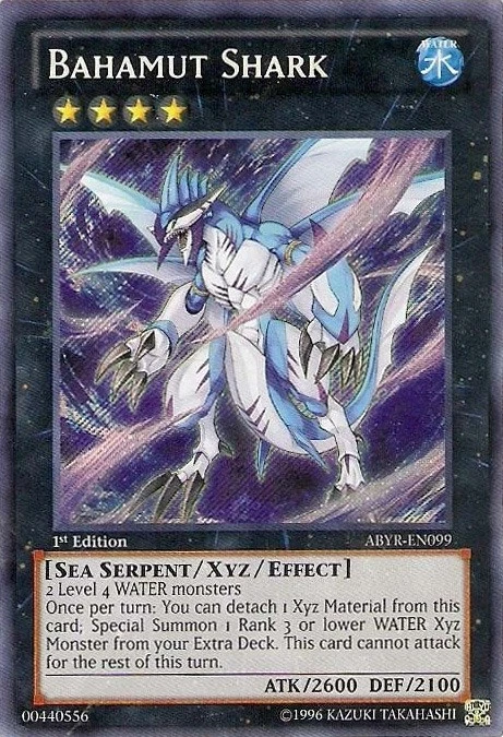 Yugioh! LP Bahamut Shark - ABYR-EN099 - Secret Rare - 1st Edition Lightly Played - Image 1 of 1