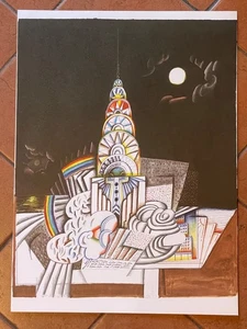 Saul Steinberg 2 litografie 1966 Derriere le Miroir - Galerie Maeght cm 38x28 - Foto 1 di 2