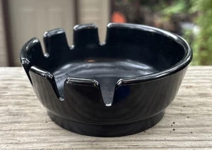 Outran Deep Dish Black 6 Slot 4.5” Ashtray Made in USA - Picture 1 of 3