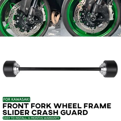 Protector de choque deslizadores de eje de horquilla de rueda delantera para KAWASAKI Ninja H2R Ninja H2 SX SE+ Foto 1 de 4