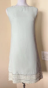 Vintage 60er Etuikleid Lagenlook Perlenbesatz Hand Made Mod GoGo - Bild 1 von 24