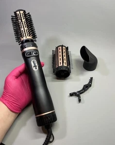 3 In 1 Rotative Hair Dryer Brush 38mm 50mm & Concentrator Powerful Air Blow Curl - Picture 1 of 19