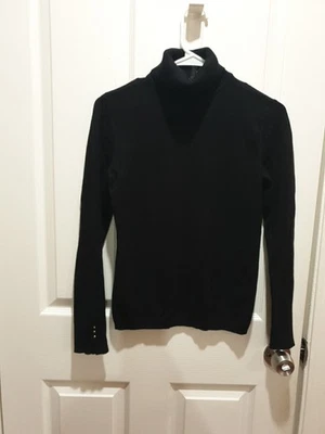  White House Black Market Sweater Corpcore Turtleneck Audrey Hepburn X-Small  - Image 1 of 4