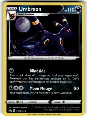 Umbreon - SWSH129 - SWSH: Sword & Shield Promo Cards - Near Mint - Image 1 of 2