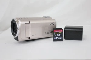 JVC Everio GZ-E77-N Pink Gold 40x Camcorder with Battery and SD Card From Japan - Picture 1 of 9