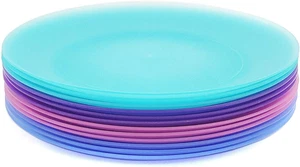 KOXIN-KARLU 10-Inch Plastic Dinner Plates Reusable Plates Picnic Plates | Set of - Picture 1 of 12