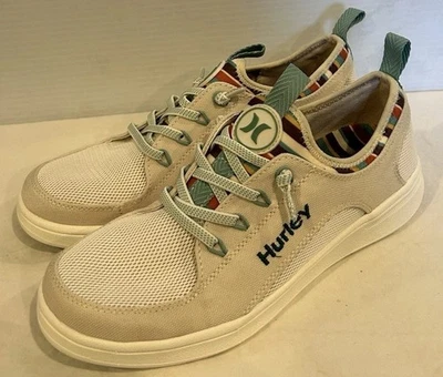 NUEVO Zapato elástico Hurley Castaic para damas, espuma viscoelástica ligera, beige, talla 8 Foto 1 de 4