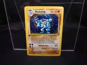 DMG Pokémon TCG Machamp Base Set 8/102 Holo Shadowless 1st Edition Holo Rare  - Picture 1 of 2
