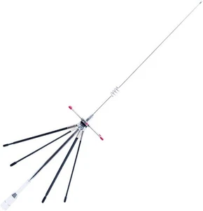 GRA-D220R 144/440/900/1200MHz 2M/70cm/33cm/25cm Mini Discone Multibanda Argento - Foto 1 di 6
