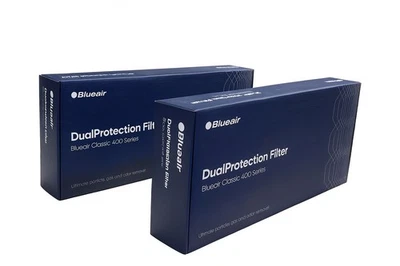 LOTE DE 2 filtros HEPA Blueair Dual Protection Classic série 400 - Imagem 1 de 4
