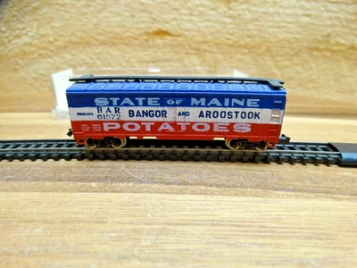 Model Power N Scale 43' State of Maine Potatoes B.A.R. 62572 Box Car - Image 1 of 4