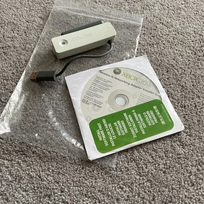 Microsoft Xbox 360 OFFICIAL Wireless USB Adaptor Complete With Disc - Image 1 of 4